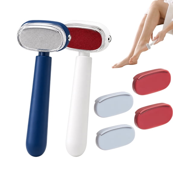 Double-Sided Foot Scraper for Callus Removal – Stainless Steel Foot File Rasp, Arc-Shaped Dead Skin Remover for Cracked Heels & Corns, Ergonomic Anti-Slip Handle, Safe Pedicure Tool