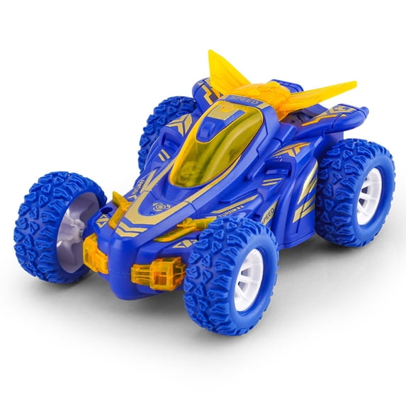 Double Sided Friction Power Car Toy,Luminous Car Toy,Rolling Stunt Children's Toy Car,Christmas Birthday Gifts for Little Boys over 3 Years Old(Include Battery)