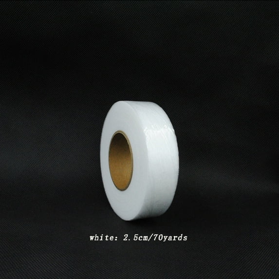 Double Sided Fusible Fabric Tape | Strong Adhesive Glue Strip for Sewing Hem Repair Craft DIY | Easy to Use No Residue | White Cloth Tape Roll | 1 Roll | Secure Hems Clothing Photos | Reliable