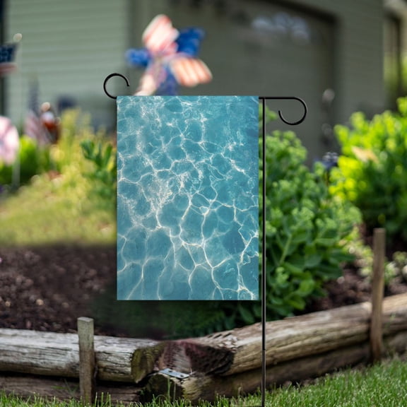 Double Sided Garden Flags 12x18 Inch Fade Resistant Clear Water Sunlight Print Yard Flags for Outdoor Patio Porch Lawn Home Decor