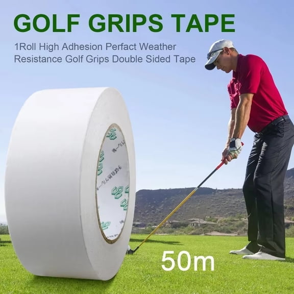 Double Sided Golf Grip Tape,Grip Strip Tape Roll for Clubs Wood Iron Wedge Putter,Golf Grip Kits for Regripping Golf Clubs,Easy to Peel & Cut