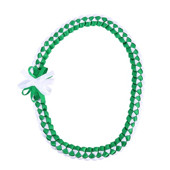 Double Sided Graduation Ribbon Necklace Intricate Weave Rope Ribbon Garlands Delicate Woven Neckchain