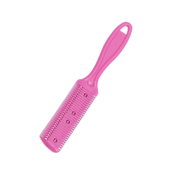 Double Sided Hair Thinning Razor Comb, Layer Hair Cutting Razor Comb, Trimmer Razor Cutting Hair Comb Hair Clipper Haircuts Tool, 1Pc, Multicolor, Easy to Use for Home & Salon(Pink,7x1.2")