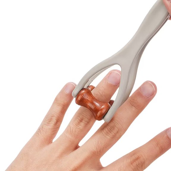 Double-Sided Hardwood Finger Massager - Hand massager to relieve carpal tunnel syndrome and hand discomfort