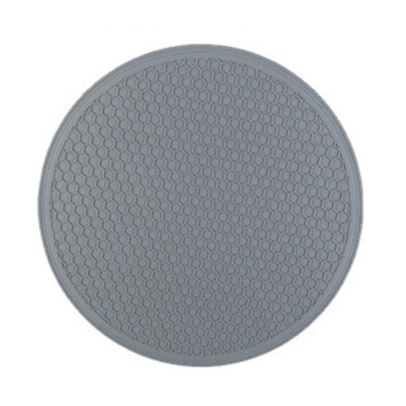 Double Sided Honeycomb Pattern Placemat Kitchen Table Mat Heat Resistant Insulation Pad Trivet Protector Pot Holder Lightweight Non Slip 10x10 In Grey