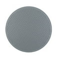 thumbnail image 1 of Double Sided Honeycomb Pattern Placemat Kitchen Table Mat Heat Resistant Insulation Pad Trivet Protector Pot Holder Versatile Multiuse 8x8 In Grey, 1 of 6