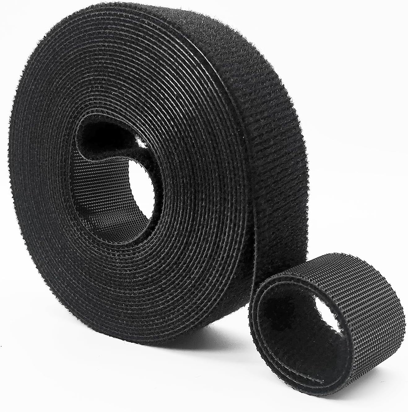 Double-Sided Hook and Loop Straps, Self-Gripping, 1 Inch Wide, Cut to Length, Heavy Duty, Quick Wrap Cable Straps, Hook & Loop Roll for Bundling Fastening Storage and Organization, 1'' x 16'