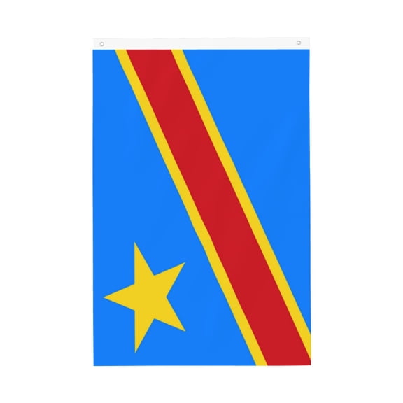 Double Sided House Flag Congo Flag Garden Flag For Outside Room House Yard Indoor (2x3ft)