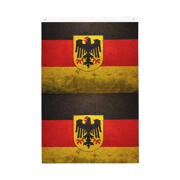 Double Sided House Flag German Eagle Flag Garden Flag For Outside Room House Yard Indoor (2x3ft)