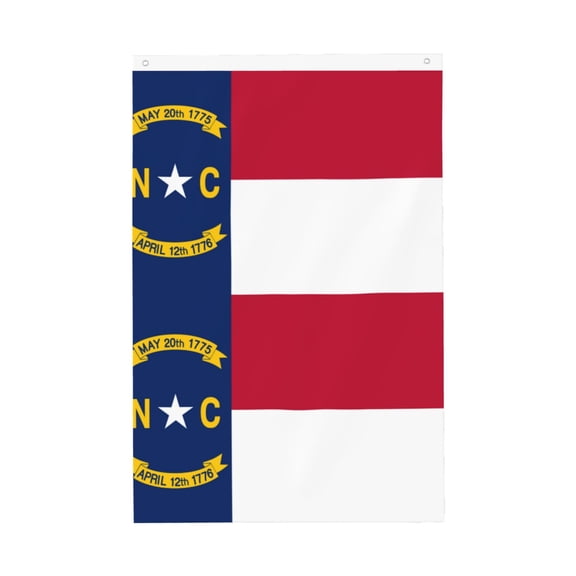 Double Sided House Flag North-Carolina Flag Garden Flag For Outside Room House Yard Indoor (2x3ft)