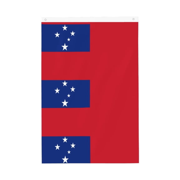 Double Sided House Flag Samoan Flag Garden Flag For Outside Room House Yard Indoor (2x3ft)