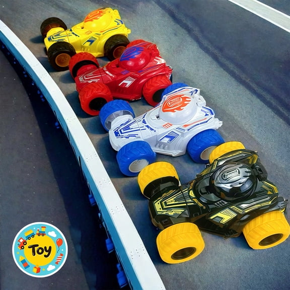 Double Sided Inertial Stunt Car, 360° Rolling Off-Road Toy Vehicle, Anti-Collision Durable Racing Car, All Terrain Play Model, Boys Girls Birthday Gifts, Portable Indoor Outdoor Kids Play Toy