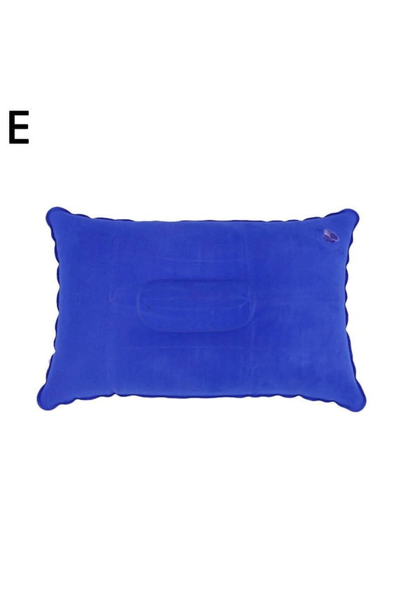 Double Sided Inflatable Pillow Soft Sleep Mat Collapsible Camping Cushion U0Z8