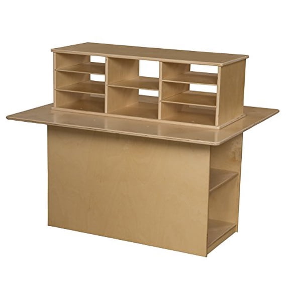 Wood Designs 31120 Double Sided Junior Writing Center, 36.62" Height, 36.18" Width, 43" Length