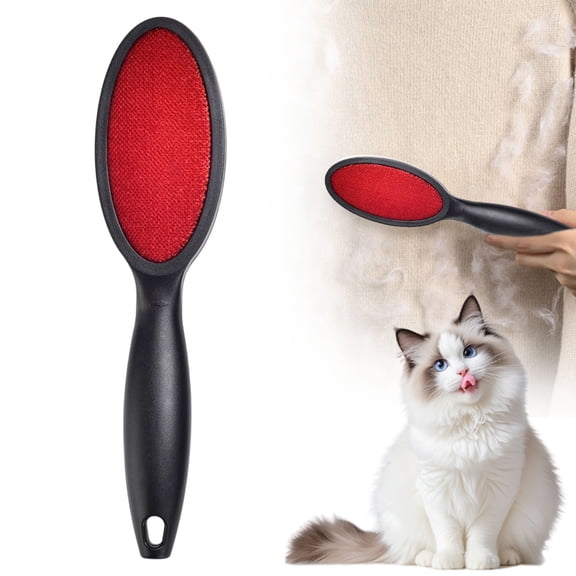 Double-Sided Lint Brush for Clothes, Pet Hair & Furniture – Portable, Reusable Hair Remover for Couch, Carpet, and Upholstery, Twin Pack for Efficient Cleaning, C