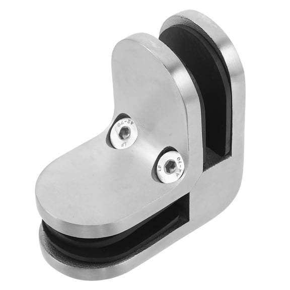 Double Sided Lock Glass Railing Clamp Plated Silver for Stable Glass Partition and Balustrade