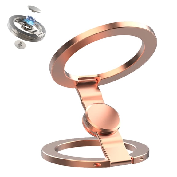 Double-Sided Magnetic Fidget Spinner Stand, Fingertip Gyroscope Phone Holder, 360° Rotation, Folds Pocket-Flat, for Desk Car Gym Travel