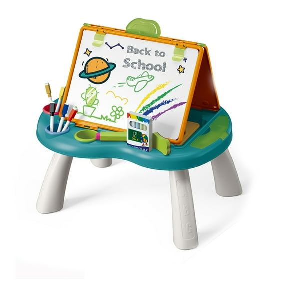 Double Sided Magnetic Whiteboard Chalkboard Painting Easel for Kids