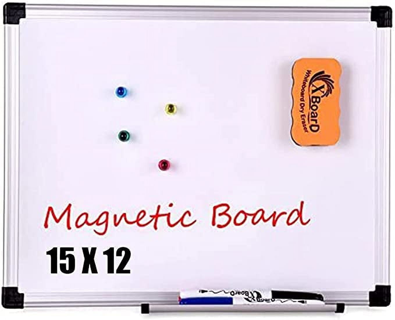 DoubleSided Whiteboard Set, 15 x 12Inch, Dry Erase Board