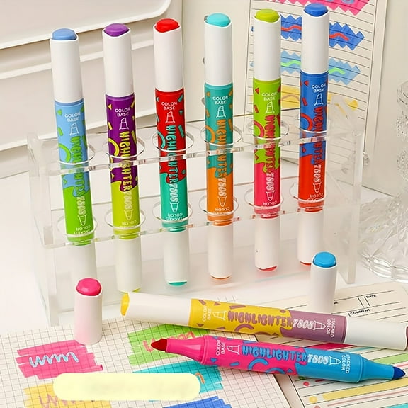 Double Sided Markers 8Pcs 16 Color Layers ,Colors Changing Marker Pens,Highlighter Assorted Colors for Coloring Book Writing Journaling,DIY Greeting Card Making