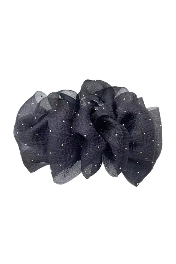 Double Sided Mesh Bow Clip Back Head Accessory For Curly Haired Princesses Ideal For Elegant Events