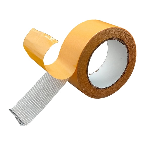 Double Sided Mesh Carpet Tape 1.57 Inch Wide 32.8 Feet Long Heavy Duty Adhesive Non Slip Rug Gripper No Residue for Indoor Outdoor Flooring Installation Multi Surface Use for Home