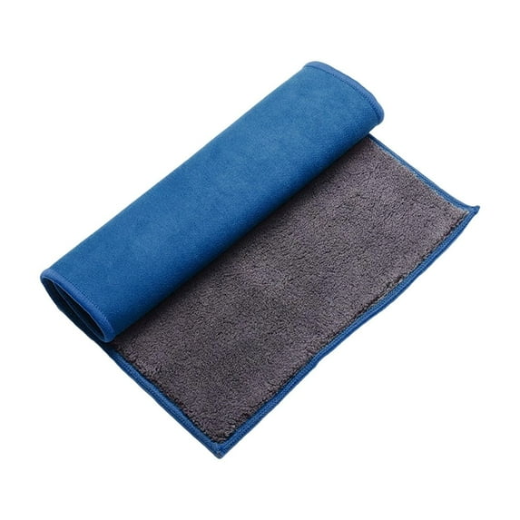 Double Sided Microfiber Car Care Towel With Front Suede Back Cotton Fleece For Absorbent Wiping Detailing Cars Interiors Glass And Billiards Surfaces Scratch Free Fast Drying