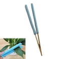 thumbnail image 1 of Double-Sided Microfiber Plant Leaf Cleaning Brush - Reusable Dust Remover for Indoor Houseplant Foliage Care, Bamboo Handle, 10" Long, 1 of 7