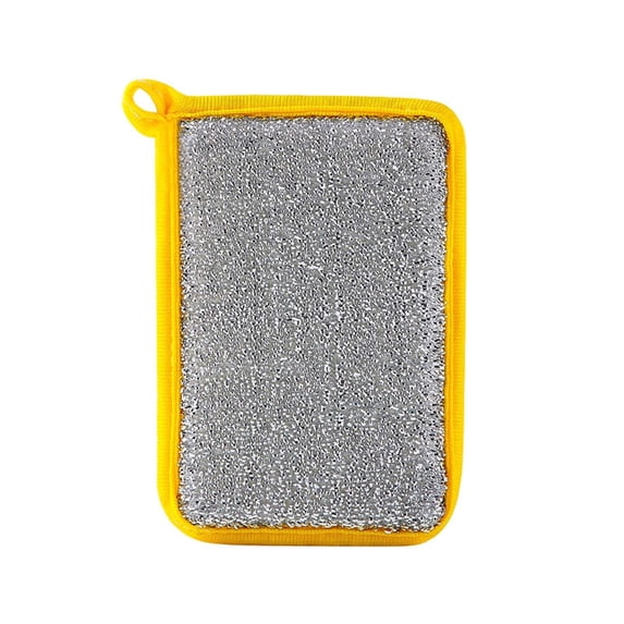 Double-Sided Microfiber Sponge Dishwashing Rags Non-Scratch Scrubber Absorbent Dish Cloth for Kitchen Sink Pots Pans Cleaning (5PC)