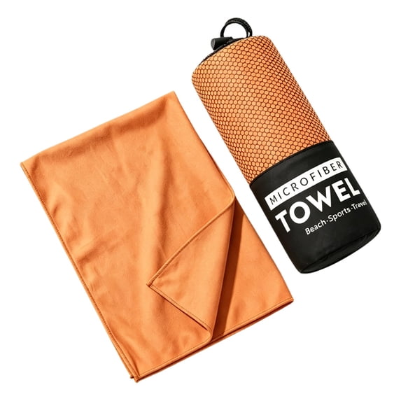 Double Sided Microfiber Sports Towel Quick Dry Portable Fitness Gym Towel Super Absorbent Sweat with Carry Bag for Yoga Swimming Travel Outdoor