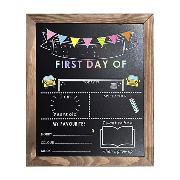 Double-Sided Mini Chalkboard, Portable DIY Blackboard for Note Taking, Decor & Photo Prop(1 Pcs)