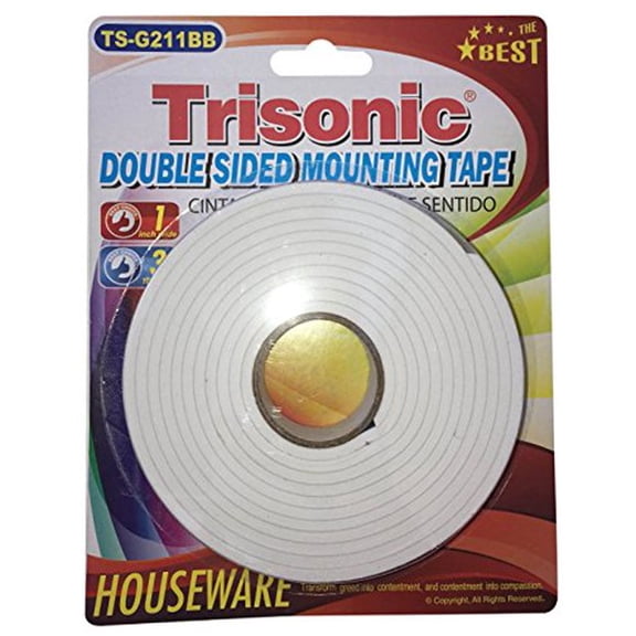 Double Sided Mounting Tape 1 inch wide Heavy Duty Adhesive Tape for Carpet Picture Hanging