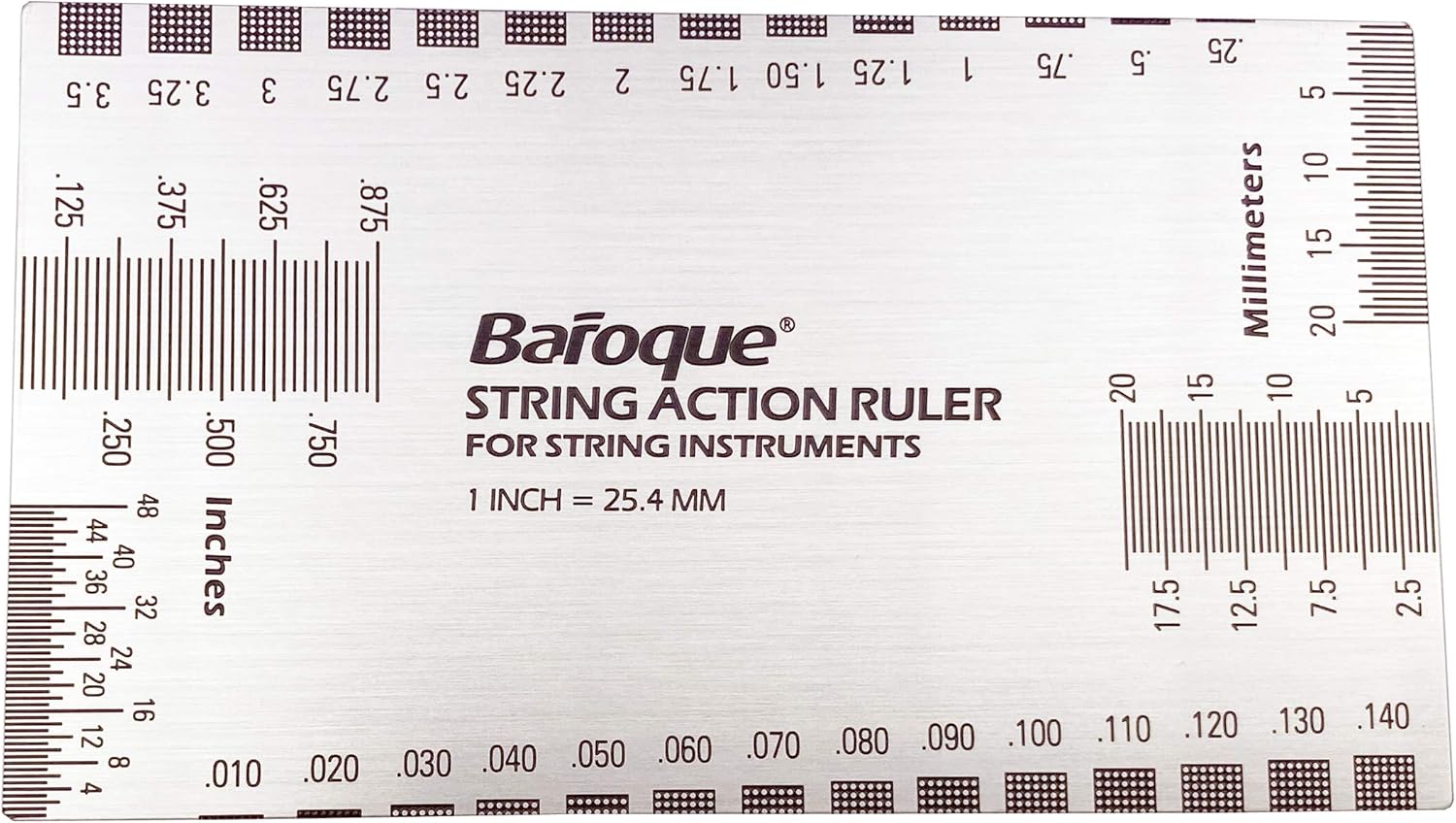 Double Sided Multi Function String Action Ruler Gauge Tool Both Metric