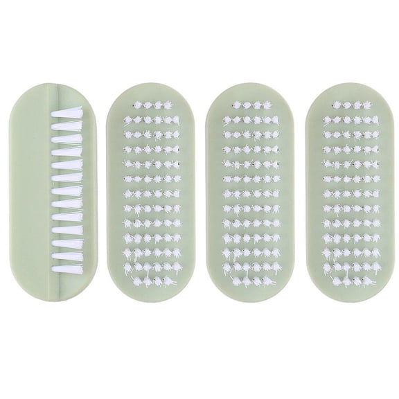 Double Sided Nail Brush for Cleaning Fingernails & Toes - Soft Bristles Pedicure Tool for Women & Men
