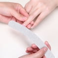 thumbnail image 1 of Double Sided Nail File - Emery Board Sanding Buffer for Natural and Acrylic Nails, Reusable Gray Nail Shaping Tool for Gel Removal Salon Home Manicure Pedicure Nail Art Makeup Organizers, 1 of 9