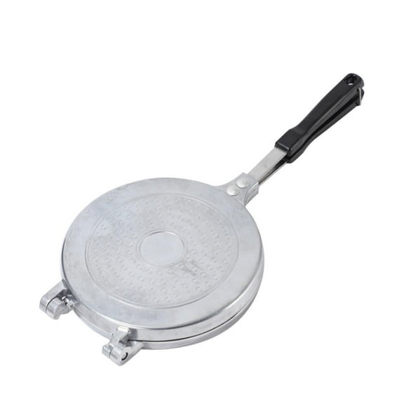 Double-Sided Nonstick Frying Pan - Aluminum Alloy Sandwich & Pancake Maker, Silver