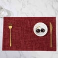 thumbnail image 1 of Double-Sided Nylon Heat Insulating Placemats, Leather-Look Table Mats for Hot Dishes – Reusable Western Style Coasters, Non-Stick Easy Roll-Up Dining Protector for Kitchen Table, 1 of 6