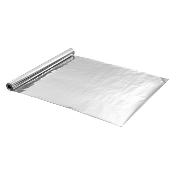 Double-Sided Perforated Radiant Barrier Roll,48"x250 ft Reflective Foil Insulation for RV Roof,Window,and Attic,0.15mm Thermal Shield Fabric