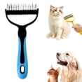 thumbnail image 1 of Double-Sided Pet Grooming Brush For Dogs And Cats, 1 of 7