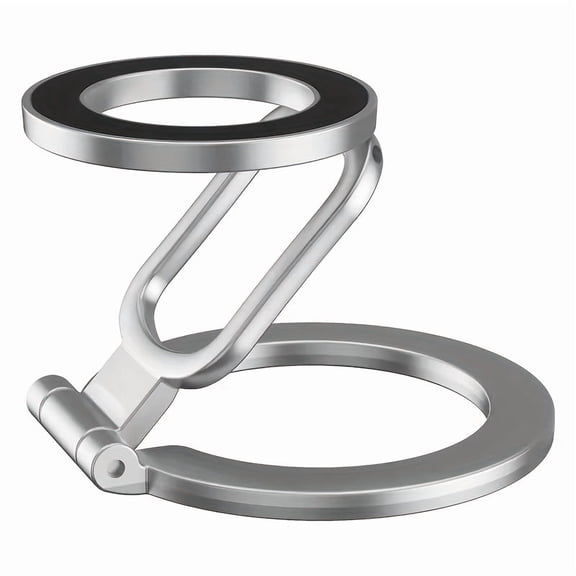 Double Sided Phone Stand Magnetic Phone Ring Holder Kickstand Magnet Grip 360 Degree Rotation Magnetic Finger Ring Support Cellphones Foldable Stand for Magnetic iPhone 17 16 15 14 13 12 Pro Max Car