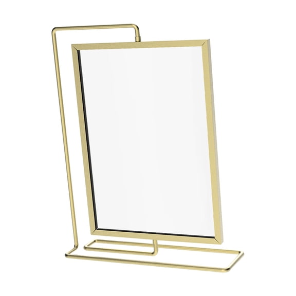 Double Sided Picture Frame Gift 8in Photo Frame for Housewarming Home Desk Gold
