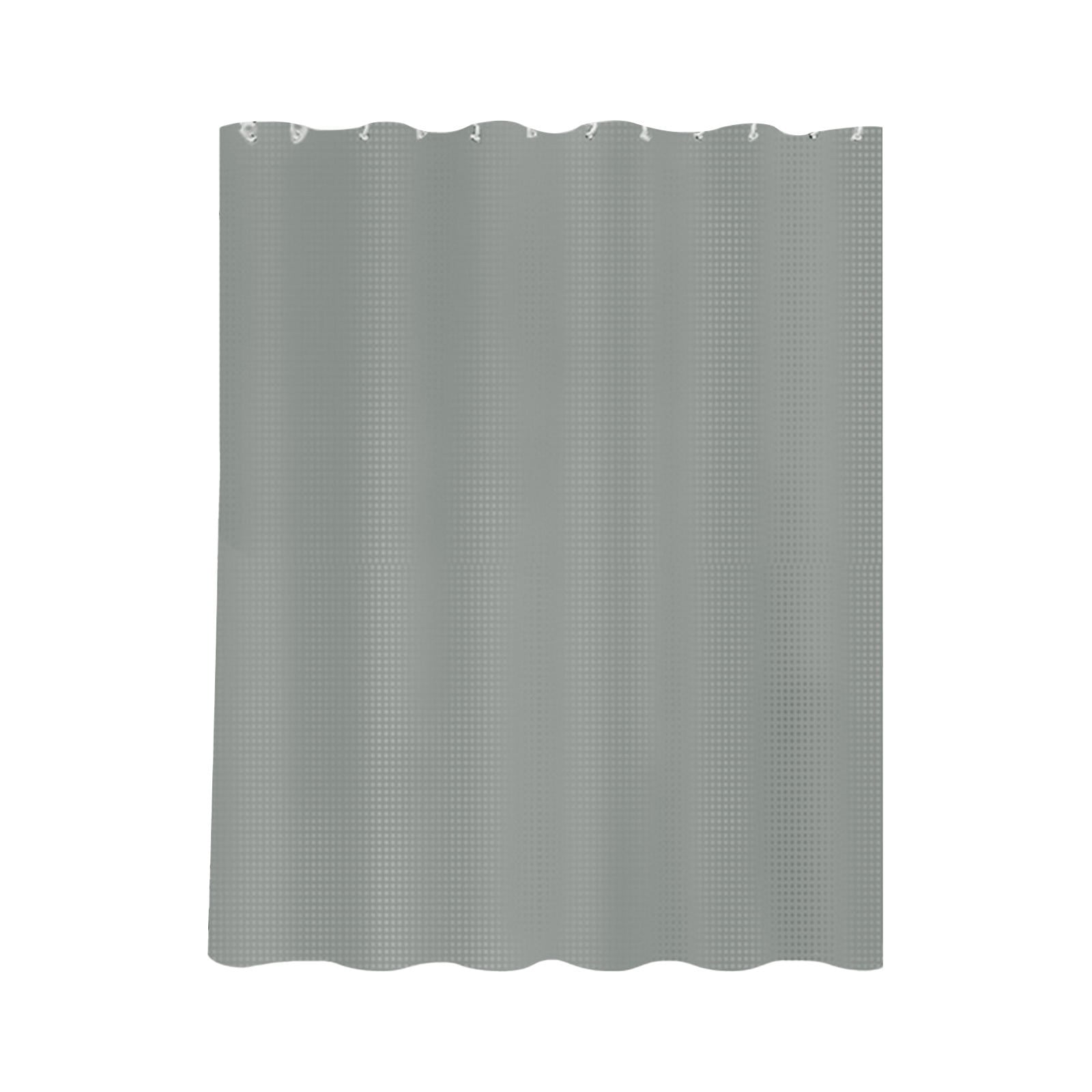 Double Sided Plain Color Polka Dots Waffles Weave Shower Curtain