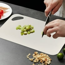 Double-Sided Plastic Cutting Board - Multifunctional Kitchen Chopping Mat for Fruit Vegetable Meat Easy Clean Non-Slip Design