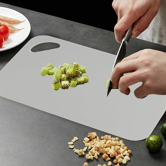 Double-Sided Plastic Cutting Board - Multifunctional Kitchen Chopping Mat for Fruit Vegetable Meat Easy Clean Non-Slip Design
