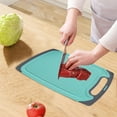 thumbnail image 1 of Double-Sided Plastic Cutting Board for Kitchen, 32.7x20cm Size, Non-Slip Feet, Dishwasher Safe, for Meat, Vegetables, or Charcuterie, 1 of 7