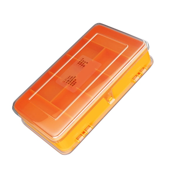 Double Sided Plastic Storage Box Container for Easy Access Hardware and Accessories with High Transparency PP Materials