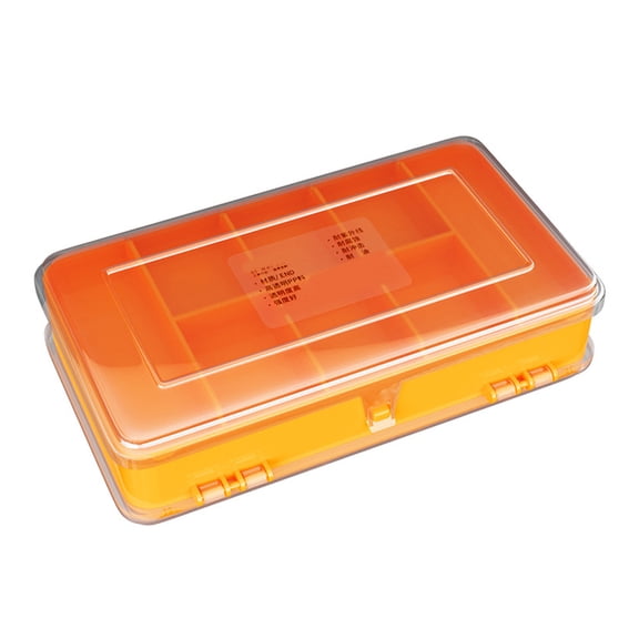Double Sided Plastic Storage Box Container for Easy Access Hardware and Accessories with High Transparency PP Materials