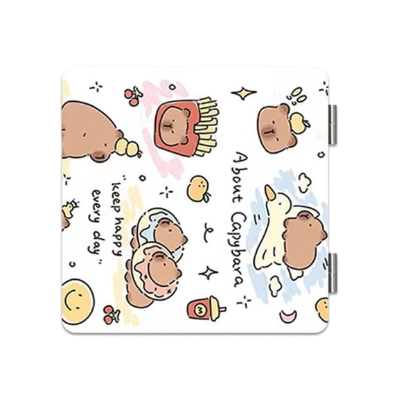 Double Sided Pocket Mirrors Handle Cosmetic Mirrors Compacts Makeup Mirrors