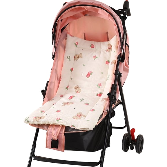 Double Sided Pram Insert for Baby Seat Breathable and Soft Strollers Cart Cushion Pad for Pushchairs and Buggies