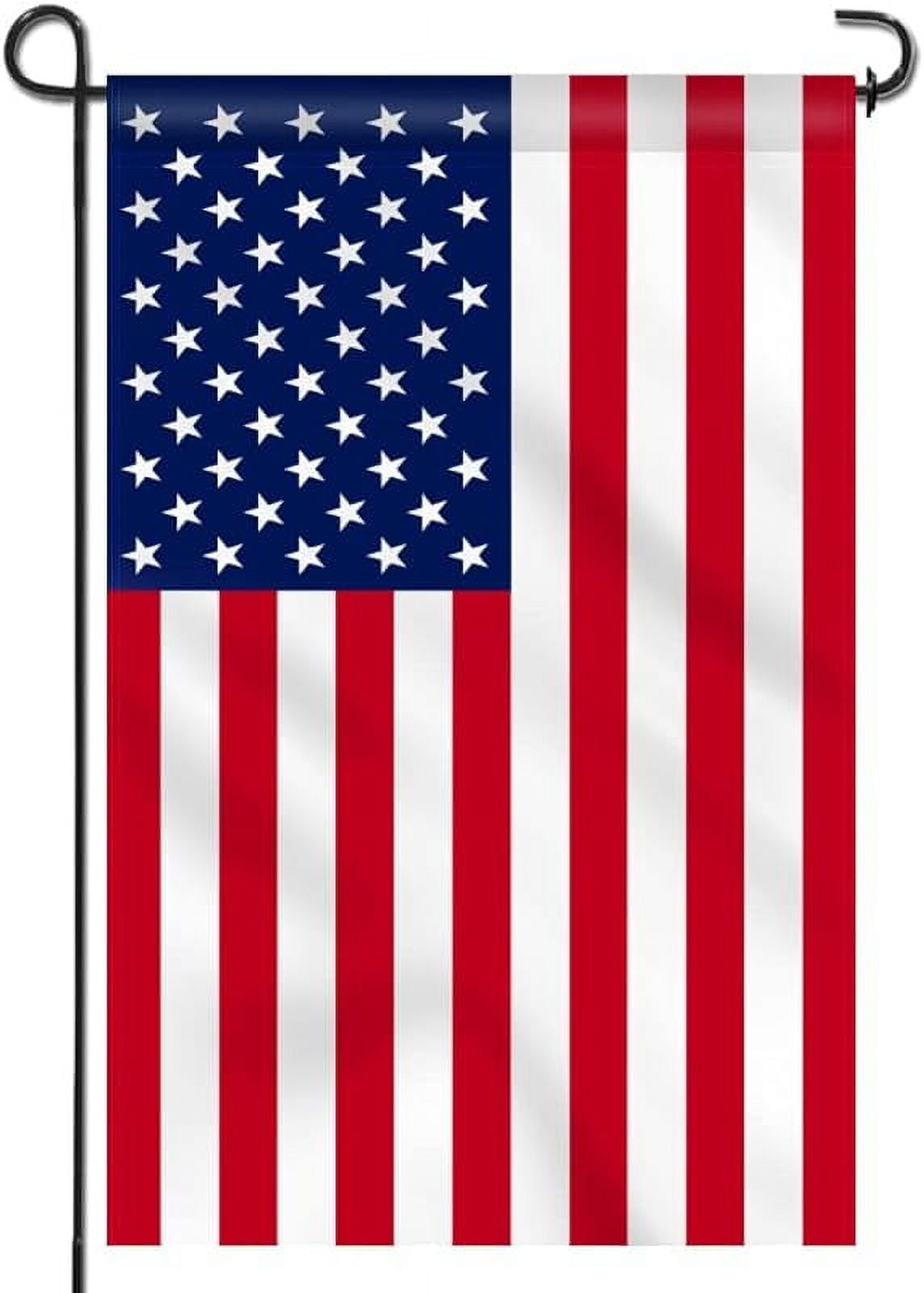Patriotic American Flag Double Sided Polyester Garden Banner